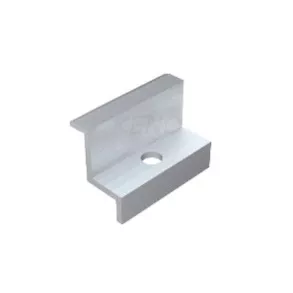 Koncový hliníkový úchyt  čierny 30 mm